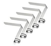 YOKIVE 5 Pcs Kayak Paddle Snaps, Pole Push Button Spring Clip Steel Hollow Button Locking Tubes Single Pin Great for Camping, Umbrellas (Silver, 0.43x0.35-Inch)