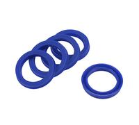 YOKIVE 5 Pcs UHS Radial Shaft Seals, Industry PU Oil Seals for Hydraulic Cylinders (Blue, 30-mm ID x 40-mm OD 6-mm Width)