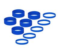 YOKIVE 5 Sets Sublimation Tumblers Holder Ring Bands, Heat Resistant Elastic Silicone Accessories, Great for 20 Oz Skinny Blank Cup (Blue, 0.98/0.47-Inch)