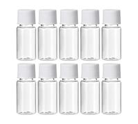 YOKIVE 50 Pcs Chemistry Reagent Bottle, Lab Containers with Wide Mouth | Liquid Storage, Great for Laboratory, Stores, Factory (Transparent, 0.34-Oz)
