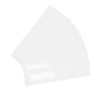 YOKIVE 50 Pcs Double Window Envelopes, Business Security Seal Envelopes Tax Self Adhesive Envelope, Great for Check, Tax, Invoice, Documents (White, 4 1/8 Inch x 9 1/2 Inch)