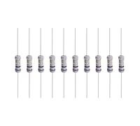 YOKIVE 50 Pcs Metal Oxide Film Resistors, Axis Lead Resistor, Keep Normal Circuit Operation, Great for Electric Power Equipment (Grey, 1W, 1Ohm)