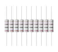 YOKIVE 50 Pcs Metal Oxide Film Resistors, Axis Lead Resistor, Keep Normal Circuit Operation, Great for Electric Power Equipment (Grey, 5W, 200 Ohm)