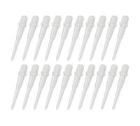 YOKIVE 50 Pcs Plastic Dart Tips, Game 2BA Thread Soft Darts Tips Replacements Dart Accessory | Indoor Outdoor Play (White)