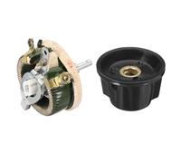 YOKIVE 50W 10 Ohm Rheostat, Ceramic Rheostat Adjustable Resistor High Power Wirewound Potentiometer Variable Resistor with Variable Control Knob Cover