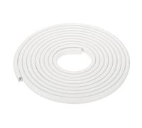 YOKIVE 5m Rubber Edge Trim with Metal Clips, U Channel Edge Guard Protector PVC Weather Stripping Fit 1.2 to 6.4 mm for Cars Doors Fenders Ships Mirror Frames, White