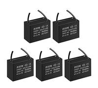 YOKIVE 5Pcs Ceiling Fan Capacitor CBB61, Metallized Polypropylene Film Capacitor Great for Fans Pumps Motors Running (3.5uF 450V AC 2 Wires 50/60Hz)