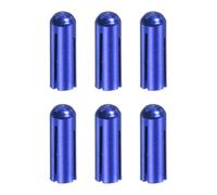 YOKIVE 6 Pcs Dart Flight Protectors, Indoor Outdoor Aluminum Alloy Dart Accessory Wing Savers | Home, Club, Steel and Plastic Flights (Blue)