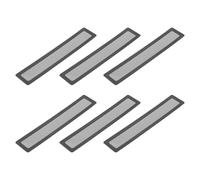 YOKIVE 6 Pcs Floor Vent Covers, Sticky Floor Register Cover PVC Mesh Air Vent Screen Filters, Great for Home Floor, Wall, Ceiling, Catch Debris Hair Dust (Black, 10-Inch x 2-Inch)