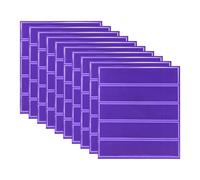 YOKIVE 6 Pcs Reflective Stickers, Waterproof Adhesive Caution Tape Strips, Great for Outdoor, Traffic, Daily Use (Purple, 4.5x1-Inch)