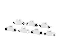 YOKIVE 7 Pcs Fluorescent Light Holder, T8 Lamp Socket G13 Base Dual Head Bi-Pin Socket Light Replacement Parts, Great for Home, Office (White, 2A, AC 500V)