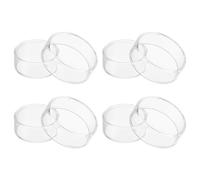YOKIVE 75mm Glass Petri Dish with Lids, Thicken Petri Plates, 4 Pack