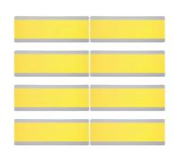 YOKIVE 8 Pcs Guided Reading Strips, Book Highlighter Strips Reading Tracker Bookmark Teacher Supply, Great for Classroom (Yellow Transparent, 7.48"x2.76")