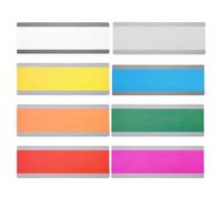 YOKIVE 8 Pcs Guided Reading Strips, Book Highlighter Strips Reading Tracker Bookmark Teacher Supply, Great for Classroom (8 Colors Transparent, 7.48"x2.76")