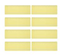 YOKIVE 8 Pcs Guided Reading Strips, Book Highlighter Strips Reading Tracker Bookmark with Line Teacher Supply, Great for Classroom (Yellow, 7.48"x2.76")