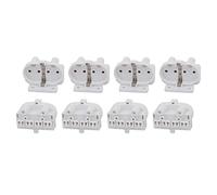 YOKIVE 8 Pcs H Lamp Fluorescent Light Holder, 2G11 Base Single Head Socket Light Replacement Parts, Great for Home, Office (White, 2A, AC 500V)