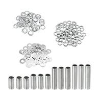 YOKIVE 84 Pack Lamp Pipes Kits, 1/8IP Threaded 4 Size Rod Hexagon Fastener Assortment with Lock Nuts Washers, Great for Ceiling Lights