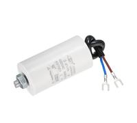 YOKIVE 8uF CBB60 Running Capacitor, Run Capacitor with 2 Wires Screw, AC 450V Start Up Motors, Great for Air Compressors, Pumps (White, 65x35mm)