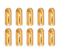 YOKIVE 9 Pcs Dart Flight Protectors, Indoor Outdoor Aluminum Alloy Dart Accessory Wing Savers | Home, Club, Steel and Plastic Flights (Gold Tone)