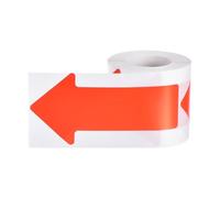 YOKIVE Adhesive Arrow Stickers, Floor Tape Marker Directional Arrow Decal for Fridge Classroom Package Sign, 3"x6", 200pcs, Red