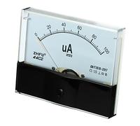 YOKIVE Analog Panel Ammeter, 44C2 Ampere Meter Current Tester, Great for Office, Art, Home, Daily Use (DC 0-100uA)