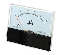 YOKIVE Analog Panel Ammeter, 44C2 Ampere Meter Current Tester, Great for Office, Art, Home, Daily Use (DC 0-50uA)