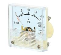 YOKIVE Analog Panel Ammeter, 91C4 Ampere Meter Current Tester, Great for Office, Art, Home, Daily Use (DC 0-20A)