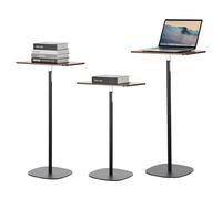 YOKIVE Book Stand for Reading, 18.5"-47.2" Height Adjustable Floor Book Stand with Page Clip for Cookbook Laptop Sheet Music, Black