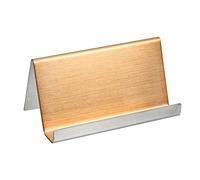 YOKIVE Business Card Holder, Business Card Case with Fine Texture Desktop Hold Cards, Great for Office, Meeting, Daily Use (Rose Gold, 3.5-Inch)