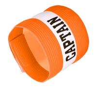 YOKIVE Captain Armband, Nylon Protective Arm Badge, Adjustable Flexibility, Great for Team Training, Competitions (Orange, 11.8 x 3.5 Inch)