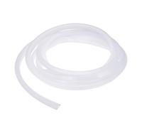 YOKIVE Clear Rubber U Channel Edge Trim, Silicone Door Seal Strip 6.4mm Slot Fit for 5.6-7.2 mm Edge | Metal Edge Guard Protector Great for Plywood, Glass, Sheet Metal (3 Meter)