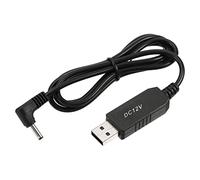 YOKIVE DC 5V to 12V USB Step Up Voltage Converter, Black, 1m, 6W, 1A, Great for Routers, Car Driving Recorder, Camera
