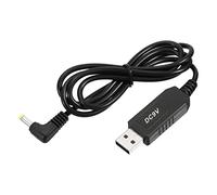 YOKIVE DC 5V to DC 9V USB Step Up Voltage Converter, Power Cable with DC Elbow Jack 4.0mm x 1.7mm, Great for Routers, Car Driving Recorder (Black, 6W 1A)