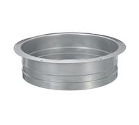 YOKIVE Duct Connector Flange, Galvanized Iron Straight Pipe Exhaust Hose Flange Connect Air Duct, Great for Ventilation System (Grey, 8-Inch)