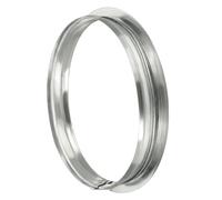 YOKIVE Duct Connector Flange, Round Galvanized Steel Air Ducting Mounting Plate, Great for Heating Cooling Ventilation HVAC Exhaust Fan System(8 Inch, Silver Tone)