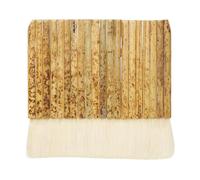 YOKIVE Hake Brush, Bamboo Handle Painting Brush Sheep Hair Hake Paint Blending Brushes, Great for Pottery Painting Watercolor Dust Cleaning Ceramic, (White, 5.5x5.9 Inches)