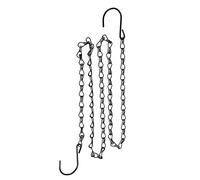 YOKIVE Hanging Chains, Extension Link with Double S Shaped Hook, Great for Flower Pots, Plant Basket, Lantern, Ornament (Black, 47.24-Inch)