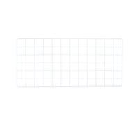 YOKIVE Iron Wire Grid Panel, Decorative Panels Board | Photo Pictures Display Holders Hanging Frame for Home Office (White, 24"x12")