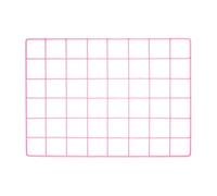 YOKIVE Iron Wire Grid Panel, Decorative Panels Board | Photo Pictures Display Holders Hanging Frame for Home Office (Pink, 16"x12")