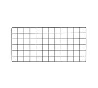 YOKIVE Iron Wire Grid Panel, Decorative Panels Board | Photo Pictures Display Holders Hanging Frame for Home Office (Black, 24"x12")