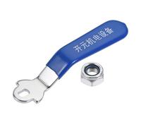 YOKIVE Lever Handle, Iron Chrome Plated Replacements 180 Degree with Plastic Vinyl Grips | Great for Ball Valve (Blue)