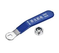 YOKIVE Lever Handle, Iron Chrome Plated Replacements Quarter Turn with Plastic Vinyl Grips DN20| Great for Ball Valve (Blue)