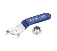 YOKIVE Lever Handle, Iron Chrome Plated Replacements Quarter Turn with Plastic Vinyl Grips | Great for DN20 Valve (Blue)