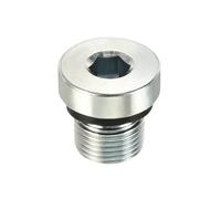 YOKIVE M12 x 1 Pipe Plug, Male Thread Internal Hex Head Socket Pipe Fitting Plug | Pipe Accessories, Great for Terminate Pipe Ends (Silver)