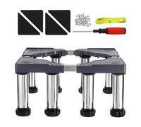 YOKIVE Mini Fridge Stand, Adjustable Base Tray Riser for Refrigerator Washer Dryer AC Water Cooler, 8 Strong Feet, 9.4"-10.6" Height