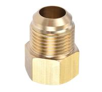 YOKIVE Pipe Fitting, Brass Tube Adapter Connectors, Great for Hydraulic Applications (5/8 SAE Flare Male & 1/2 SAE Female)