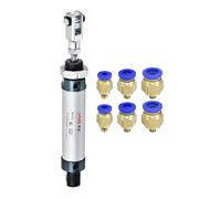 YOKIVE Pneumatic Air Cylinder, with Y Connector and Quick Fittings, Great for Punching Machines, Pneumatic System, Material Handling (MAL 16x25)