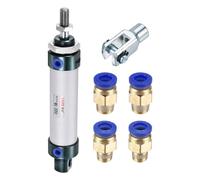 YOKIVE Pneumatic Air Cylinders, with Y Connectors and fitting Great for Automatic Equipment (25mm Bores 50mm Stroke)
