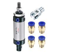 YOKIVE Pneumatic Air Cylinders, with Y Connectors and fitting Great for Automatic Equipment (32mm Bores 25mm Stroke)
