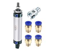 YOKIVE Pneumatic Air Cylinders, with Y Connectors and fitting Great for Automatic Equipment (32mm Bores 75mm Stroke)